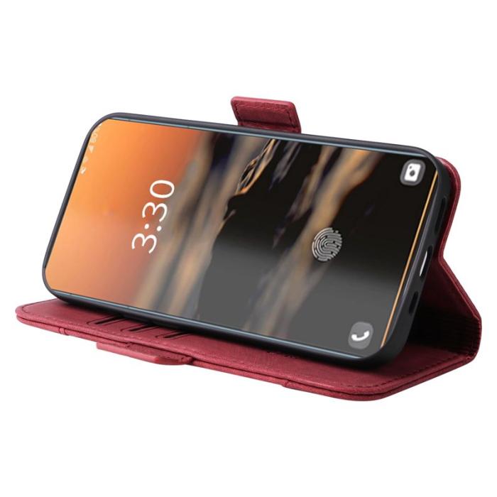 BETOPNICE - BETOPNICE 001 Samsung Galaxy S23 Ultra Fodral - PU Läder - Röd