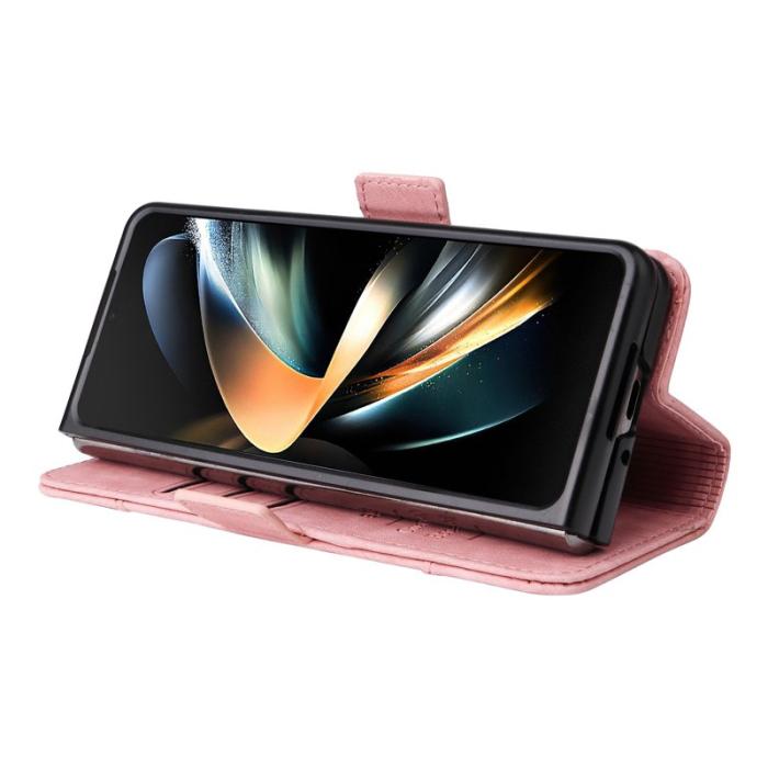 BETOPNICE - BETOPNICE 001 Samsung Galaxy Z Fold4 Fodral - PU Läder - Pink