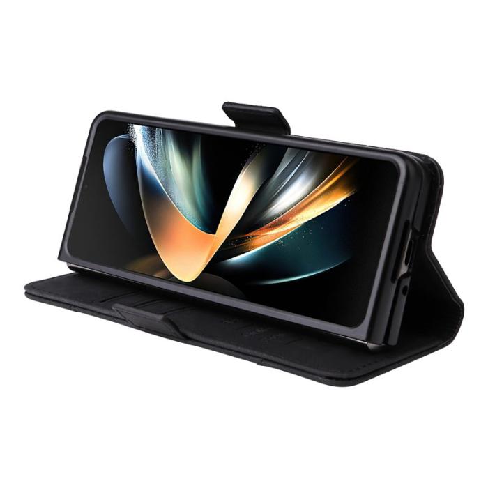 BETOPNICE - BETOPNICE 001 Samsung Galaxy Z Fold4 Fodral - PU Läder - Svart