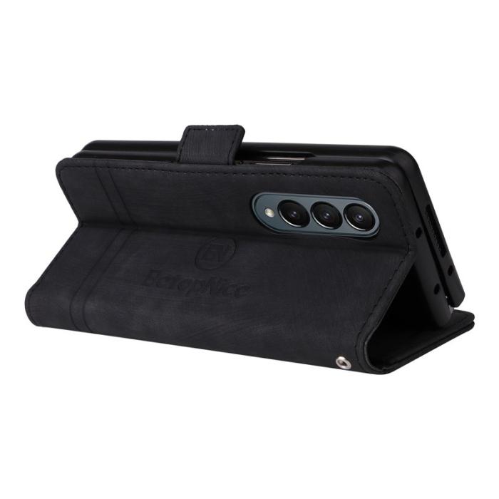 BETOPNICE - BETOPNICE 001 Samsung Galaxy Z Fold4 Fodral - PU Läder - Svart