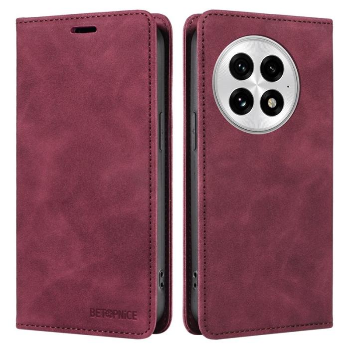 BETOPNICE - BETOPNICE 003 för OnePlus 13 Fodral i läder - Röd