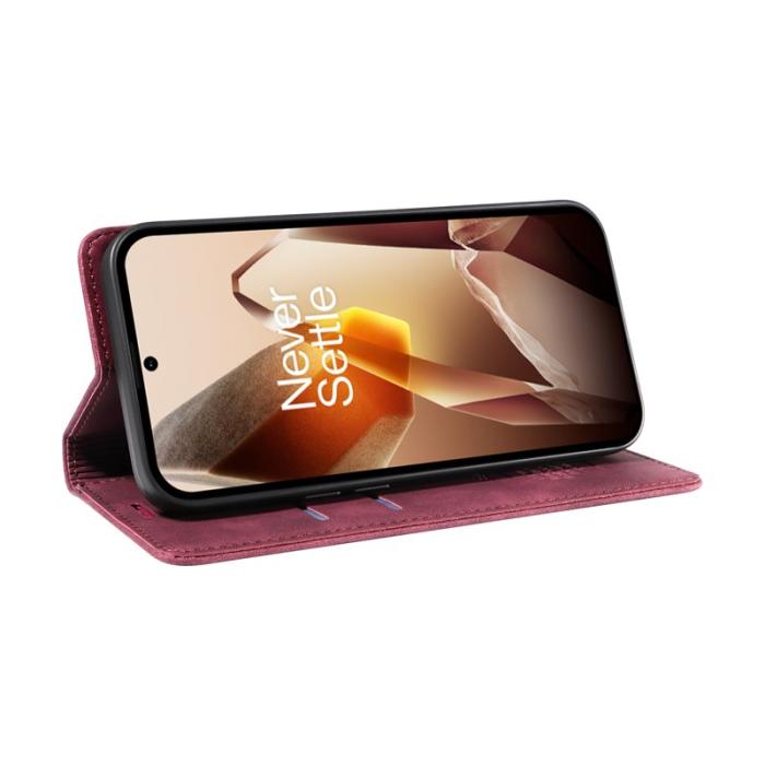 BETOPNICE - BETOPNICE 003 för OnePlus 13 Fodral i läder - Röd