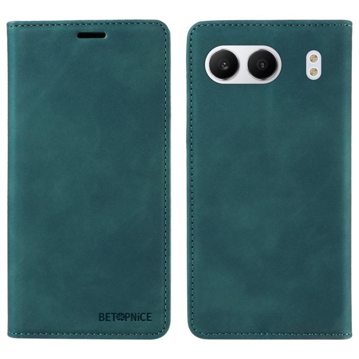 BETOPNICE - BETOPNICE 003 för OnePlus Nord 4 Wallet Fodral Äkta läder - Grön