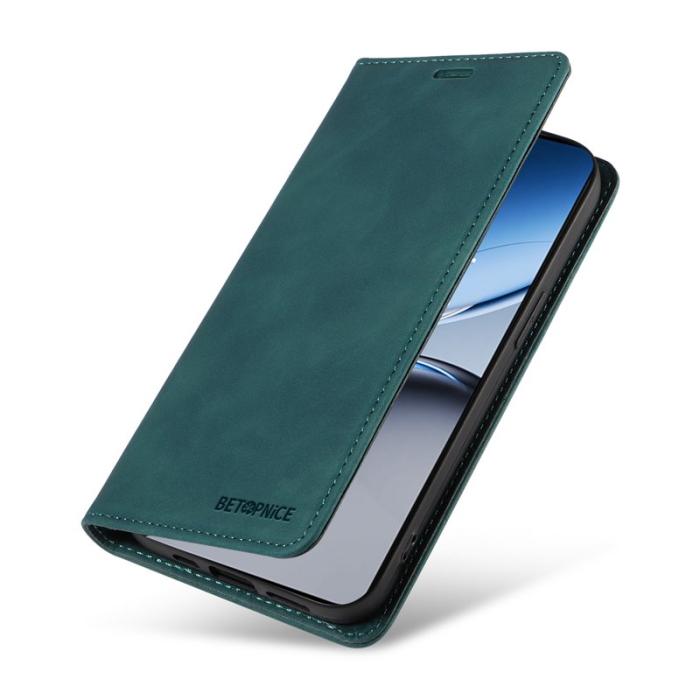BETOPNICE - BETOPNICE 003 för OnePlus Nord 4 Wallet Fodral Äkta läder - Grön