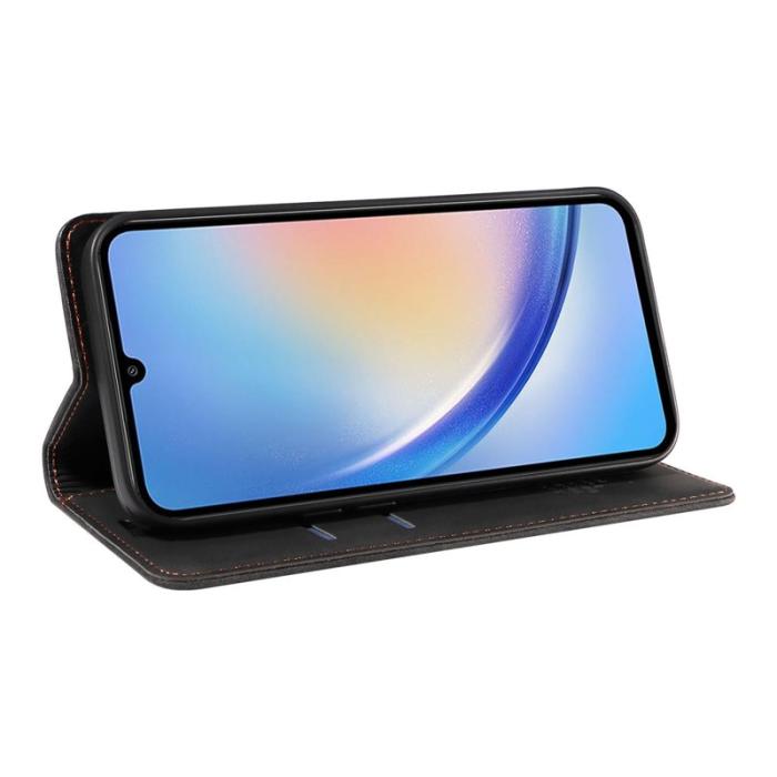 BETOPNICE - BETOPNICE 003 för Samsung Galaxy A34 5G Fodral - PU Läder - Svart