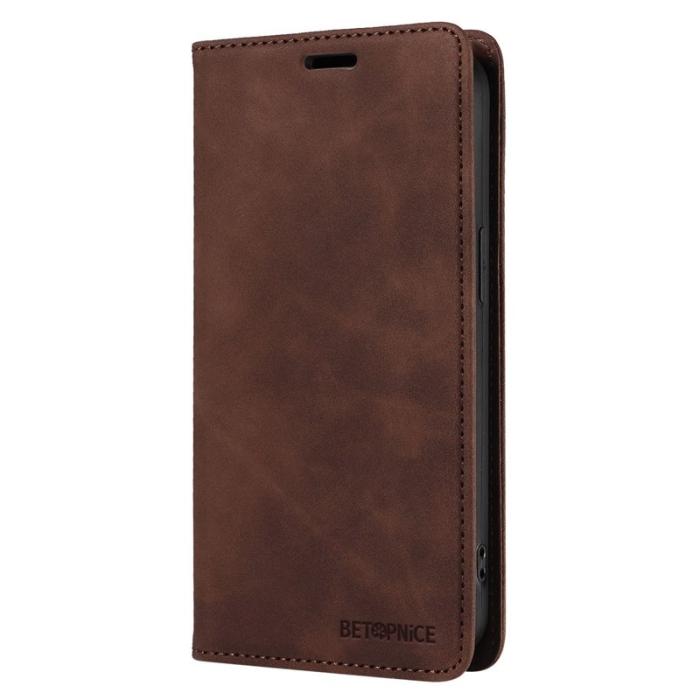 BETOPNICE - BETOPNICE 003 för Samsung Galaxy A35 5G Fodral - Äkta läder - Brun