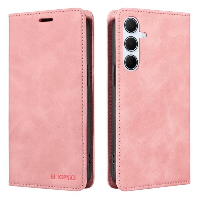 BETOPNICE - BETOPNICE 003 för Samsung Galaxy A36 5G Fodral Äkta läder - Rosa