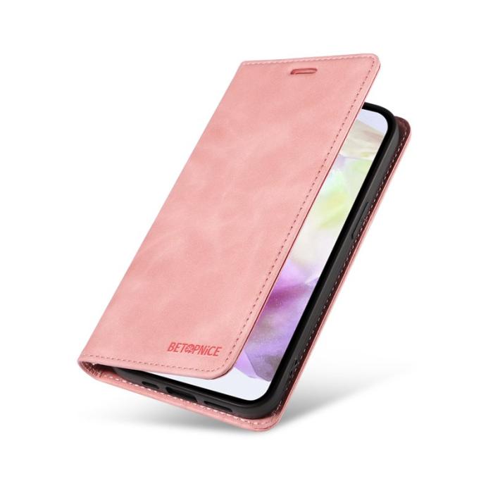 BETOPNICE - BETOPNICE 003 för Samsung Galaxy A36 5G Fodral Äkta läder - Rosa