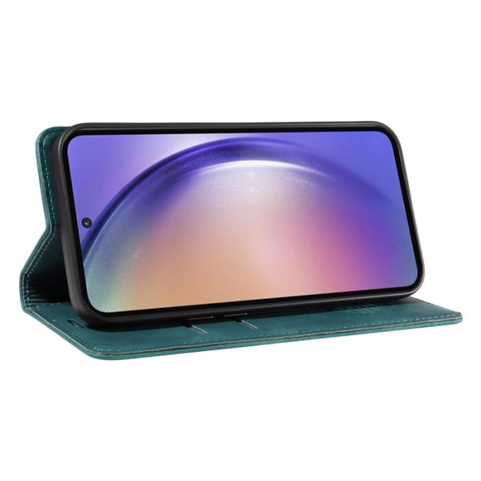 BETOPNICE - BETOPNICE 003 för Samsung Galaxy A55 5G Fodral Äkta läder - Grön