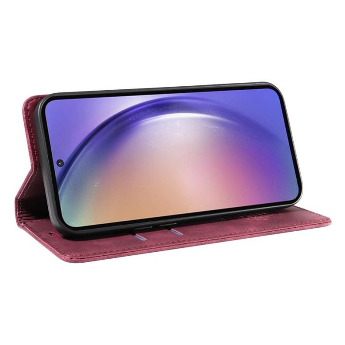 BETOPNICE - BETOPNICE 003 för Samsung Galaxy A55 5G Fodral Äkta läder - Röd