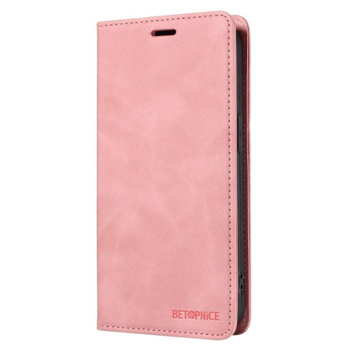 BETOPNICE - BETOPNICE 003 för Samsung Galaxy A55 5G Fodral Äkta läder - Rosa