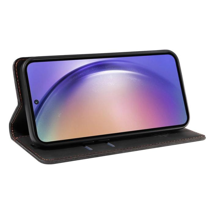 BETOPNICE - BETOPNICE 003 för Samsung Galaxy A55 5G Fodral Äkta läder - Svart