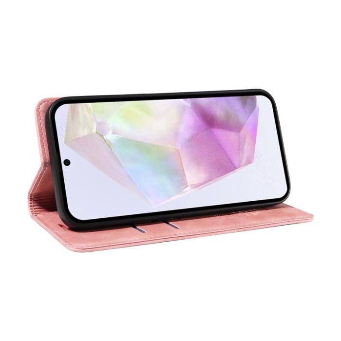 BETOPNICE - BETOPNICE 003 för Samsung Galaxy A56 5G Fodral Äkta läder - Rosa