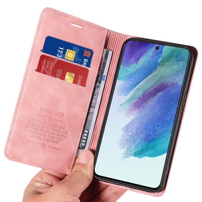 BETOPNICE - BETOPNICE 003 för Samsung Galaxy S21 4G/5G Fodral - PU Läder - Rosa