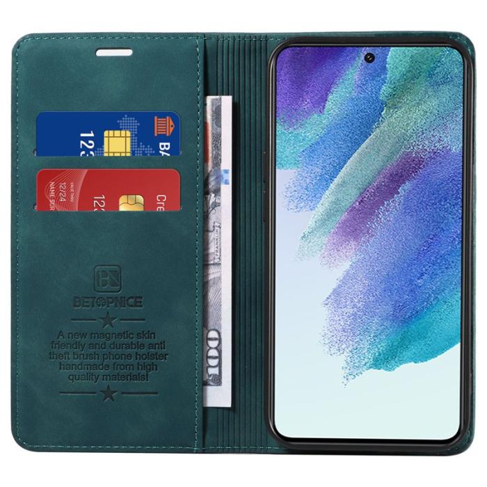 BETOPNICE - BETOPNICE 003 för Samsung Galaxy S21 Fodral - PU Läder - Grön