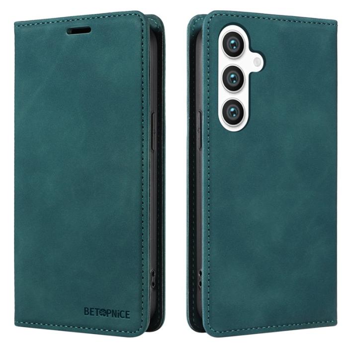 BETOPNICE - BETOPNICE 003 för Samsung Galaxy S24 Fodral Äkta läder - Grön
