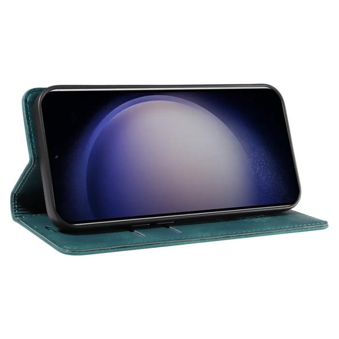 BETOPNICE - BETOPNICE 003 för Samsung Galaxy S24 Fodral Äkta läder - Grön