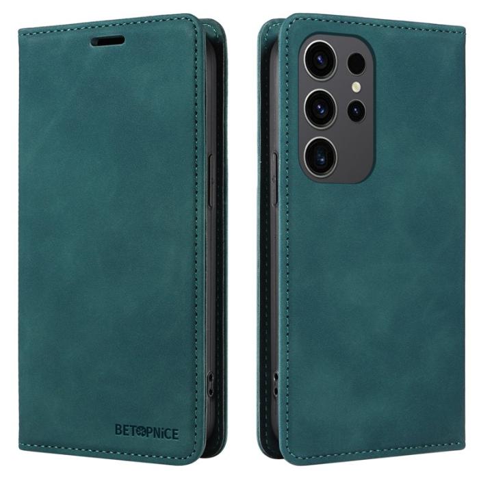 BETOPNICE - BETOPNICE 003 för Samsung Galaxy S24 Ultra Fodral - Äkta läder - Grön