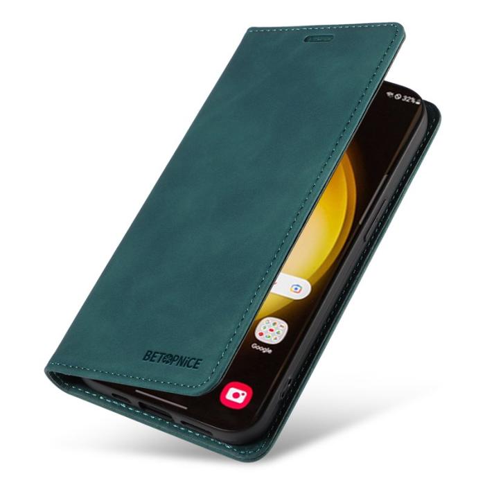 BETOPNICE - BETOPNICE 003 för Samsung Galaxy S24 Ultra Fodral - Äkta läder - Grön