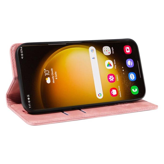 BETOPNICE - BETOPNICE 003 för Samsung Galaxy S24 Ultra Fodral - Äkta läder - Pink