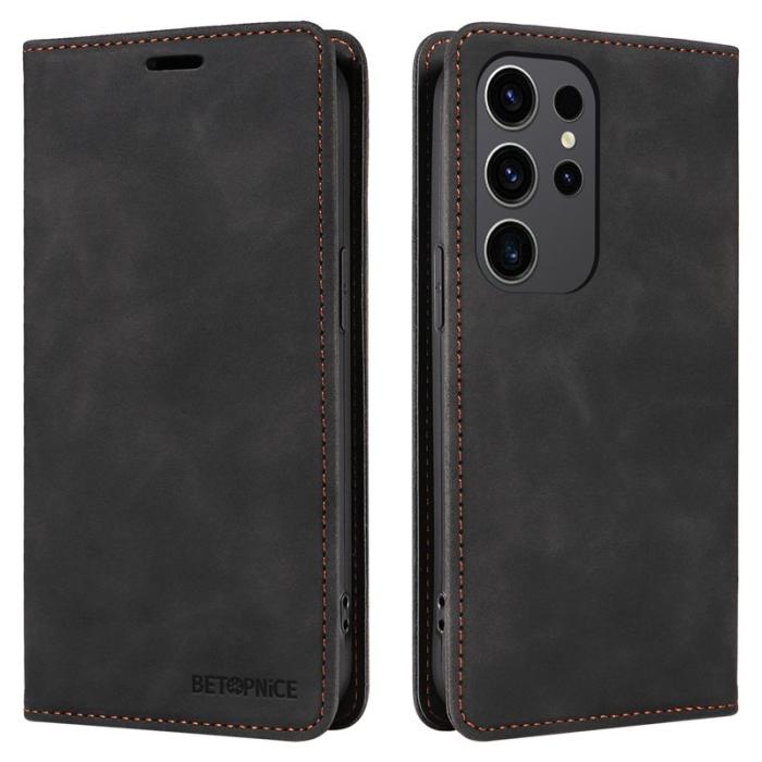 BETOPNICE - BETOPNICE 003 för Samsung Galaxy S24 Ultra Fodral Flip Wallet - Svart