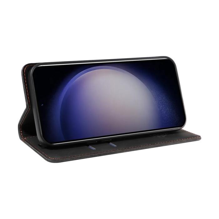 BETOPNICE - BETOPNICE 003 för Samsung Galaxy S25+ Fodral i Äkta Läder - Svart