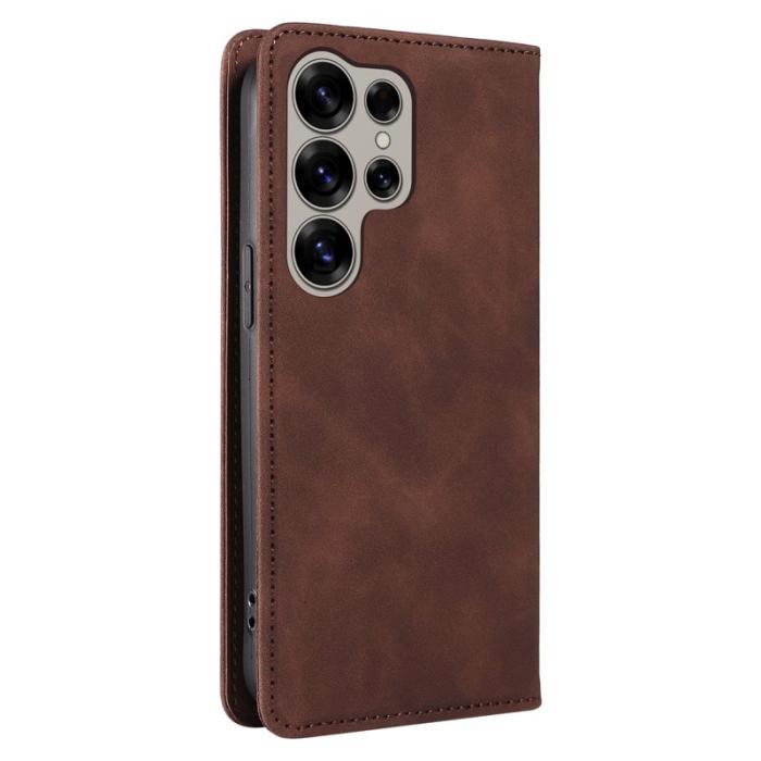 BETOPNICE - BETOPNICE 003 för Samsung Galaxy S25 Ultra Fodral Äkta läder - Brun