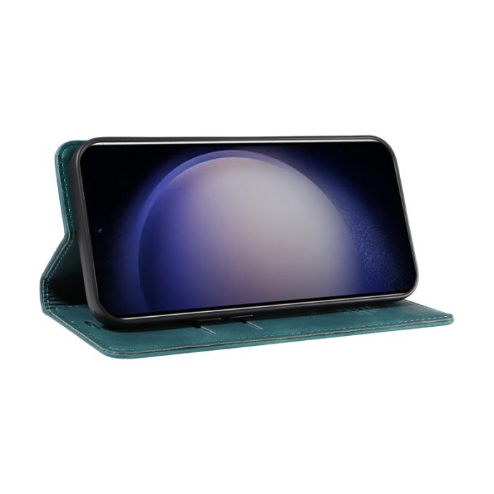 BETOPNICE - BETOPNICE 003 för Samsung Galaxy S25 Wallet Fodral Äkta läder - Grön