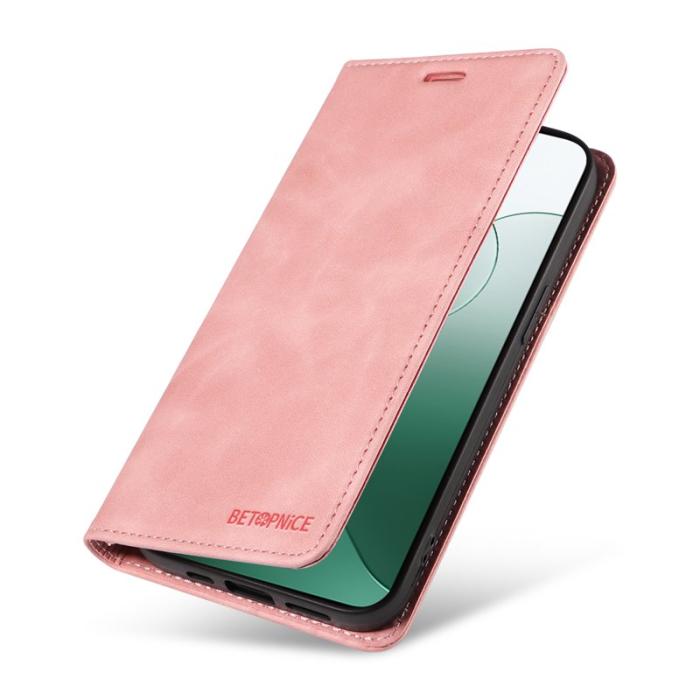 BETOPNICE - BETOPNICE 003 för Xiaomi 14 Fodral RFID Blocker - Bokstil - Rosa