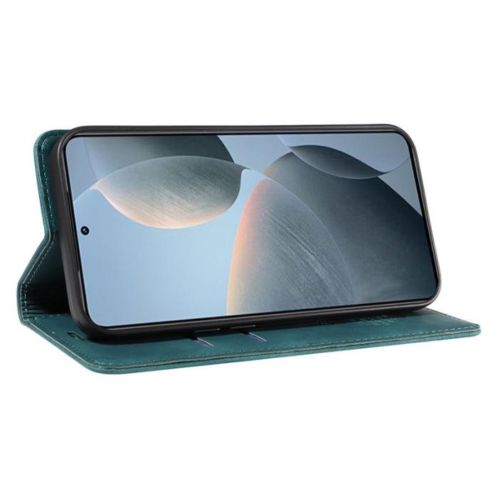 BETOPNICE - BETOPNICE 003 för Xiaomi 14T Fodral i Äkta läder - Grön