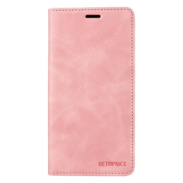 BETOPNICE - BETOPNICE 003 för Xiaomi 14T Fodral i Äkta läder - Pink
