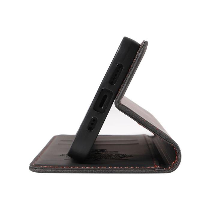 BETOPNICE - BETOPNICE 003 för Xiaomi 14T Wallet Fodral Äkta läder - Svart