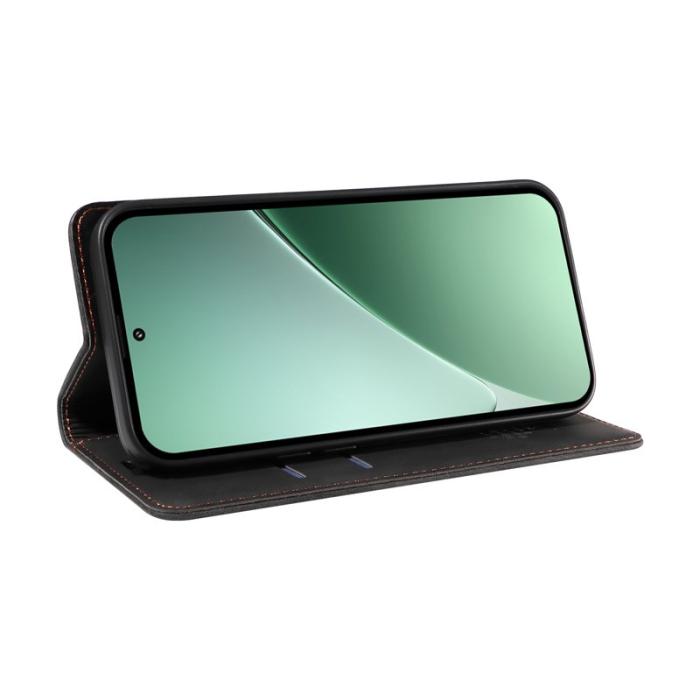 BETOPNICE - BETOPNICE 003 för Xiaomi 15 Pro Fodral i Äkta läder - Svart