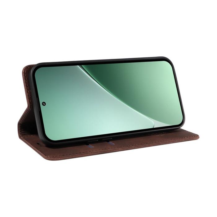 BETOPNICE - BETOPNICE 003 för Xiaomi 15 Pro Wallet Fodral Äkta läder - Brun