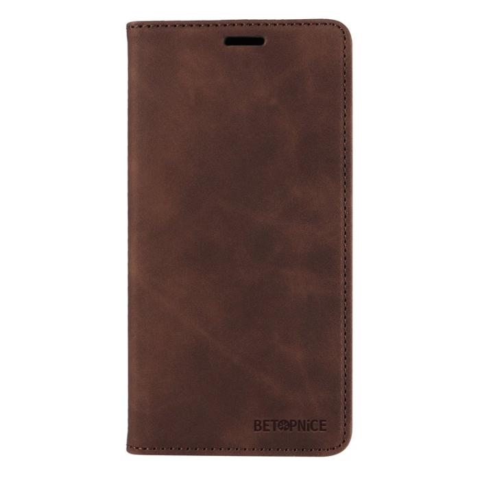 BETOPNICE - BETOPNICE 003 för Xiaomi 15 Pro Wallet Fodral Äkta läder - Brun