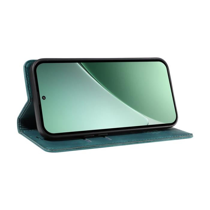 BETOPNICE - BETOPNICE 003 för Xiaomi 15 Pro Wallet Fodral Äkta läder - Grön