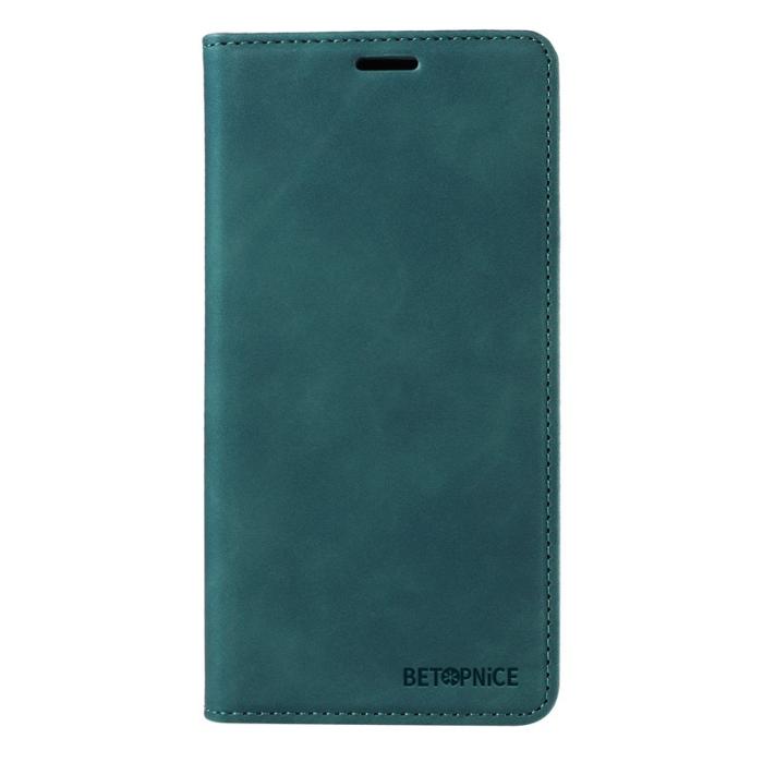 BETOPNICE - BETOPNICE 003 för Xiaomi 15 Pro Wallet Fodral Äkta läder - Grön