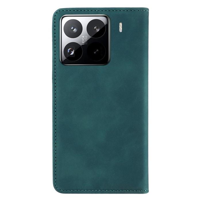 BETOPNICE - BETOPNICE 003 för Xiaomi 15 Pro Wallet Fodral Äkta läder - Grön