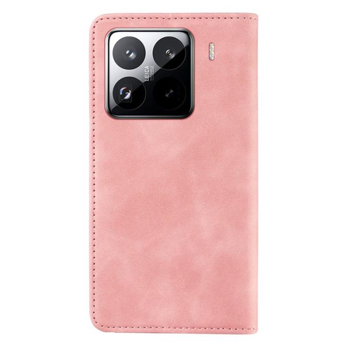 BETOPNICE - BETOPNICE 003 för Xiaomi 15 Pro Wallet Fodral Äkta läder - Rosa