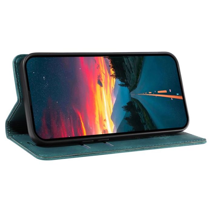 BETOPNICE - BETOPNICE 003 för Xiaomi 15 Ultra Fodral Äkta läder - Grön