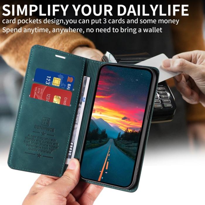 BETOPNICE - BETOPNICE 003 för Xiaomi 15 Ultra Fodral Äkta läder - Grön