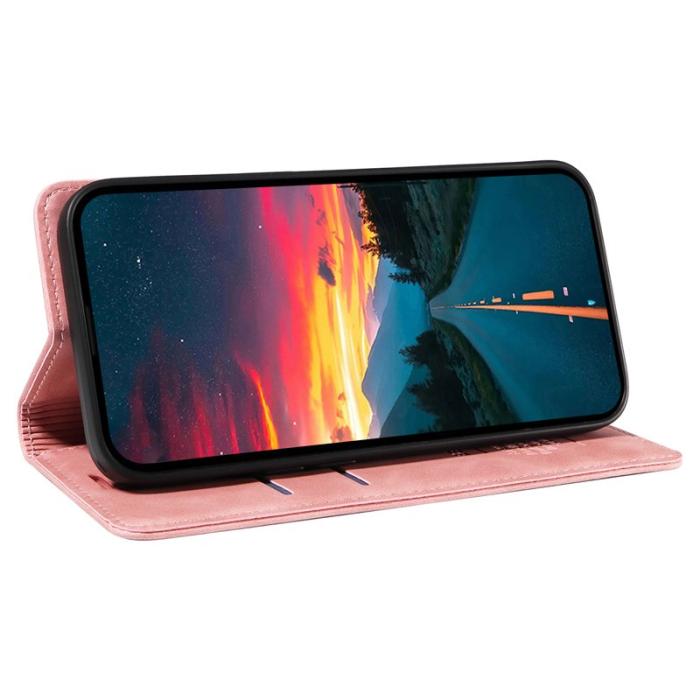 BETOPNICE - BETOPNICE 003 för Xiaomi 15 Ultra Fodral Äkta läder - Rosa