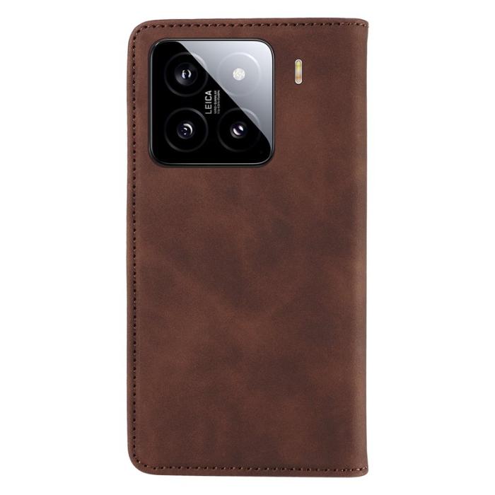 BETOPNICE - BETOPNICE 003 för Xiaomi 15 Wallet Fodral Äkta läder - Brun