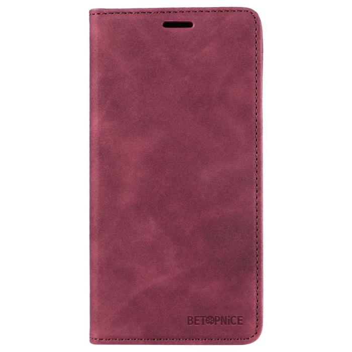 BETOPNICE - BETOPNICE 003 Fodral för iPhone 15 Plus - PU Läder - Röd
