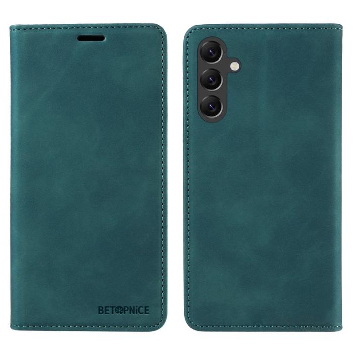 BETOPNICE - BETOPNICE 003 Fodral för Samsung Galaxy A15 5G - Äkta läder - Grön