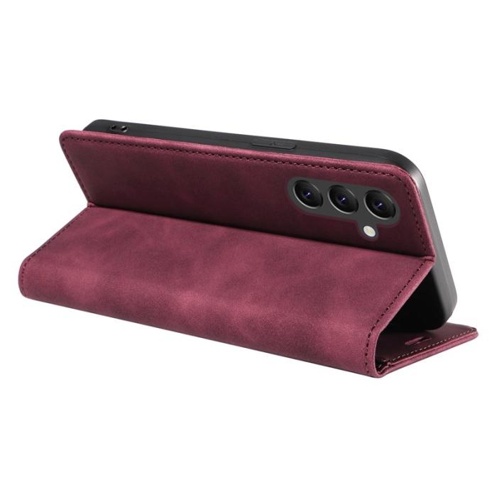 BETOPNICE - BETOPNICE 003 Fodral för Samsung Galaxy A15 5G - Äkta läder - Röd