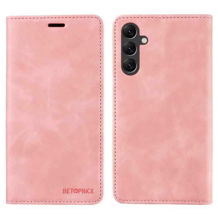 BETOPNICE - BETOPNICE 003 Fodral för Samsung Galaxy A15 5G - Äkta läder - Rosa
