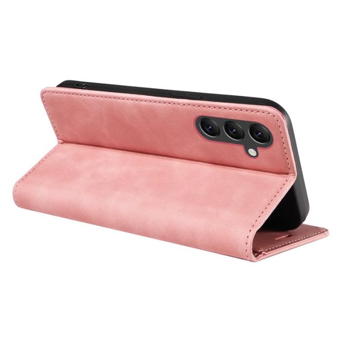 BETOPNICE - BETOPNICE 003 Fodral för Samsung Galaxy A15 5G - Äkta läder - Rosa