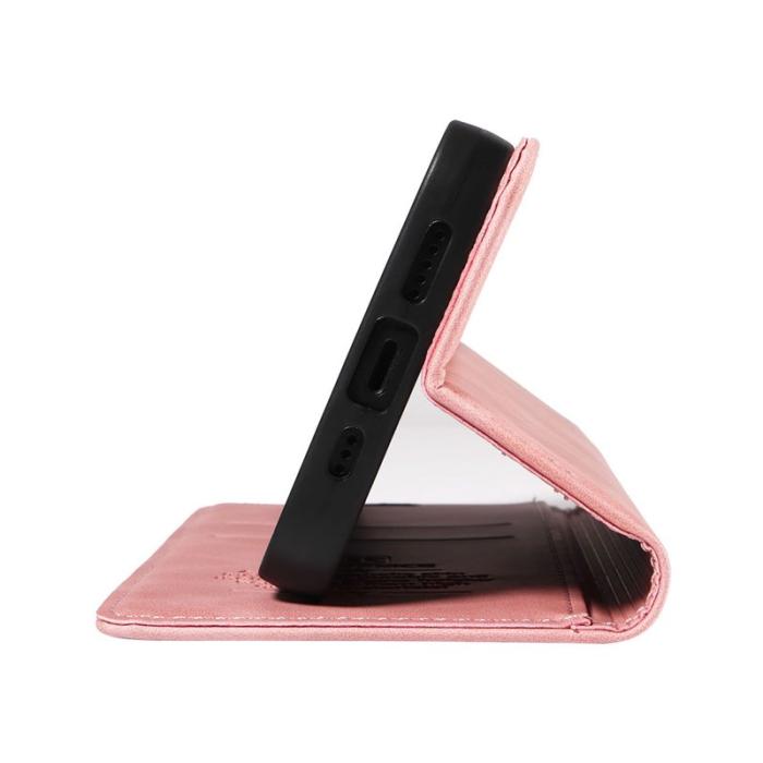 BETOPNICE - BETOPNICE 003 Fodral för Samsung Galaxy A15 5G - Äkta läder - Rosa