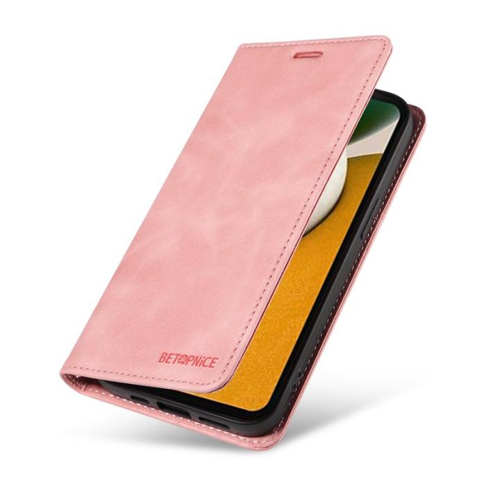BETOPNICE - BETOPNICE 003 Fodral för Samsung Galaxy A15 5G - Äkta läder - Rosa